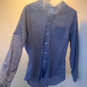 Brooks Brothers Plaid Checkered Shirt Mens Size Large.
